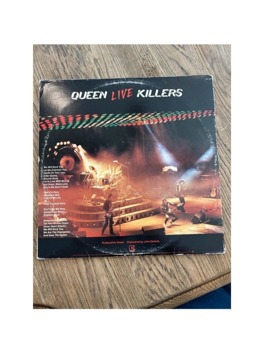 Queen Live Killers Vinyl Album Gatefold 1979 Original Release BB-702-D PRC